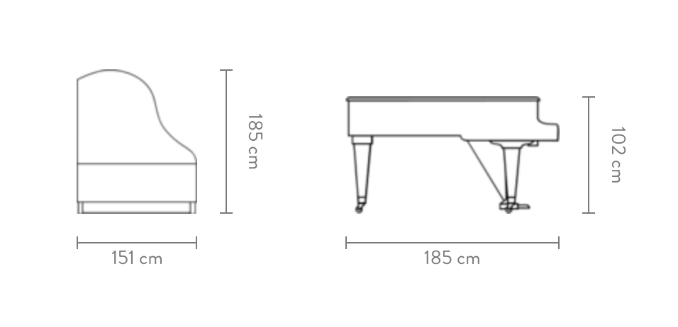 Bösendorfer Grand Piano 185VC - Image 1 - View 1