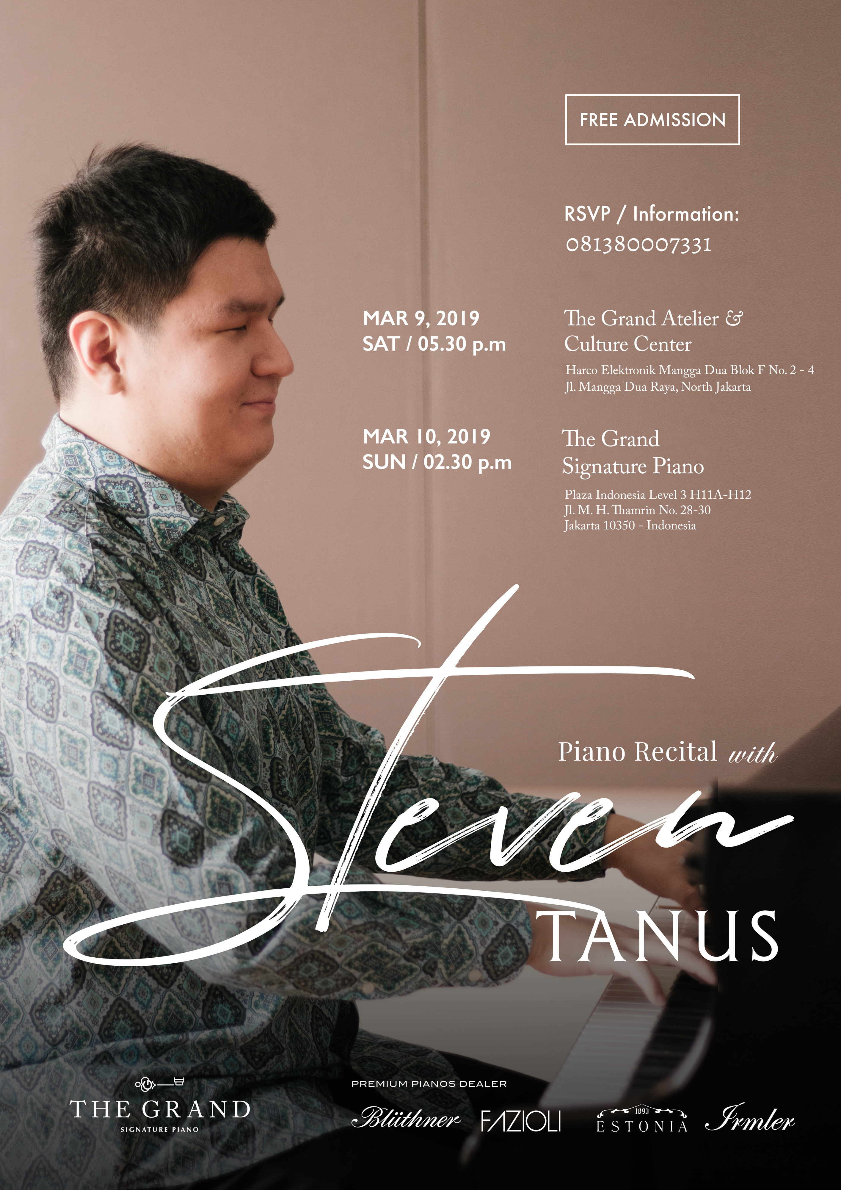 PIANO RECITAL BY STEVEN TANUS